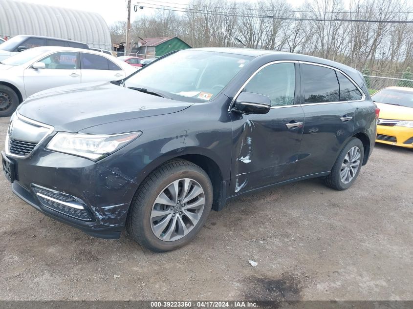 2015 Acura Mdx Technology Package VIN: 5FRYD4H40FB018934 Lot: 39223360