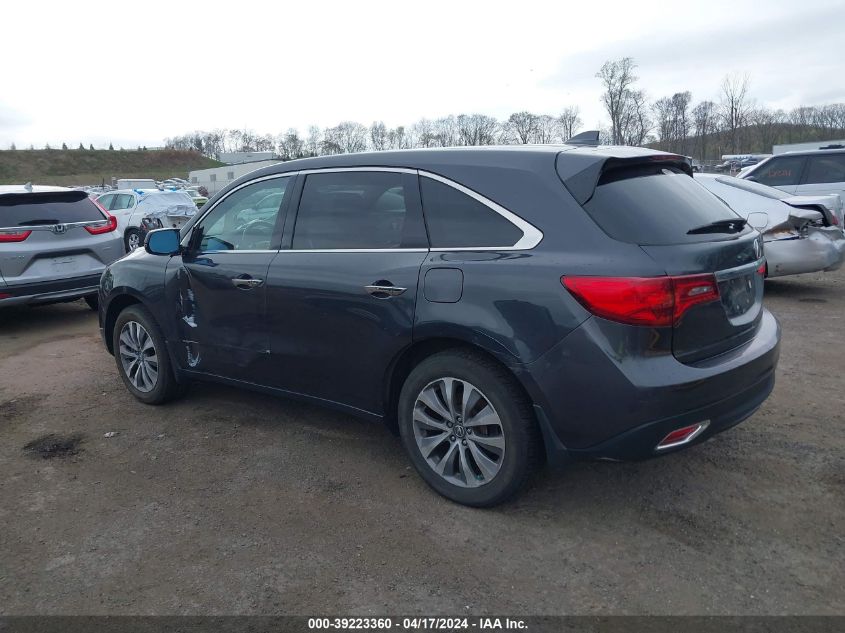 2015 Acura Mdx Technology Package VIN: 5FRYD4H40FB018934 Lot: 39223360