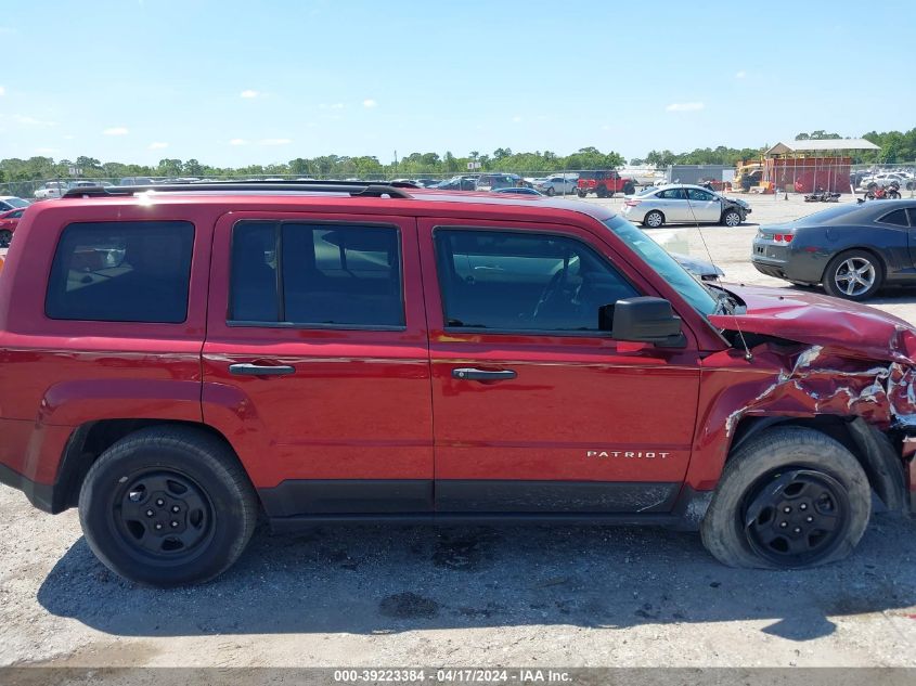 2014 Jeep Patriot Sport VIN: 1C4NJPBB9ED888399 Lot: 39223384