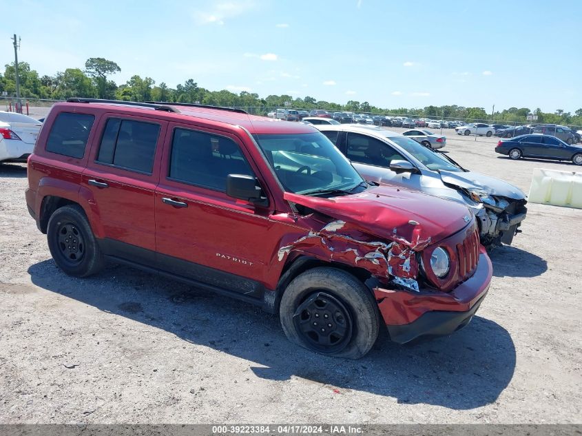 2014 Jeep Patriot Sport VIN: 1C4NJPBB9ED888399 Lot: 39223384