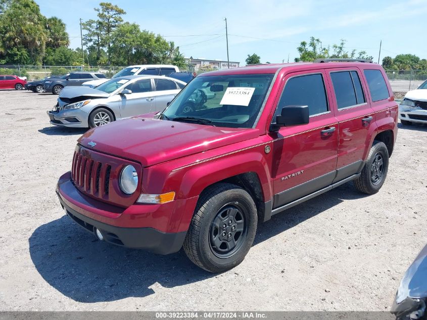 2014 Jeep Patriot Sport VIN: 1C4NJPBB9ED888399 Lot: 39223384