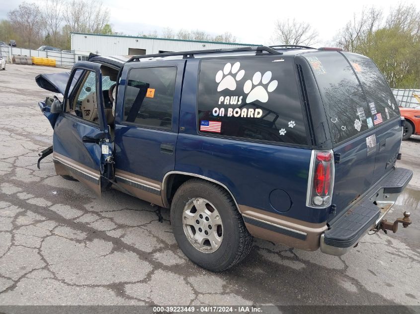 1996 Chevrolet Tahoe K1500 VIN: 1GNEK13R6TJ338069 Lot: 39223449