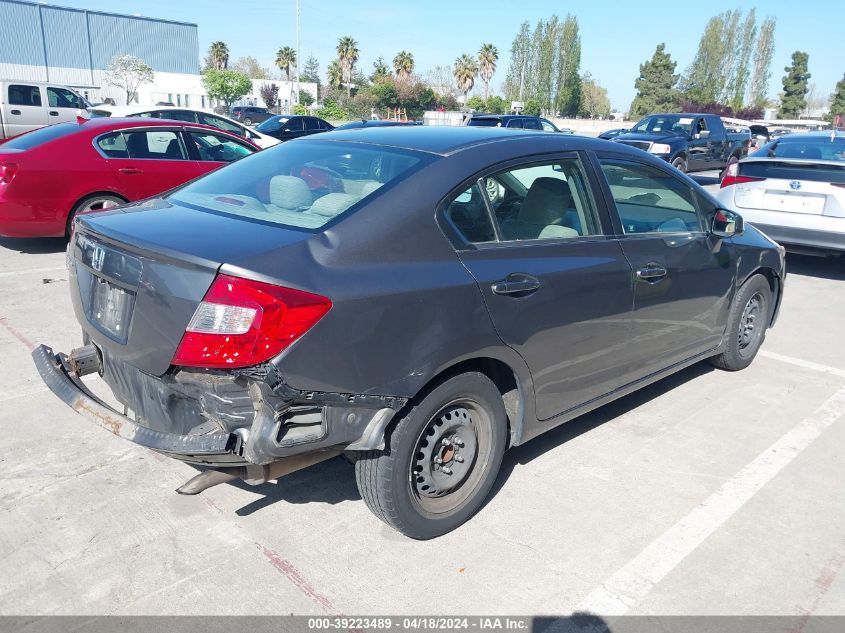 2012 Honda Civic Lx VIN: 2HGFB2F53CH607854 Lot: 39223489