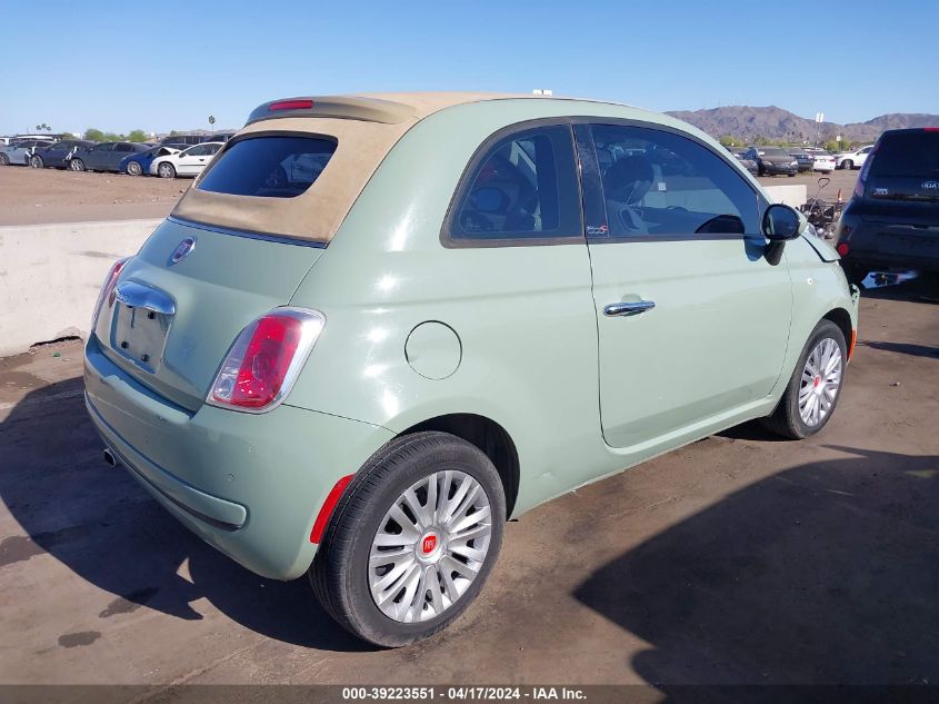 2013 Fiat 500C Pop VIN: 3C3CFFDRXDT738537 Lot: 39223551