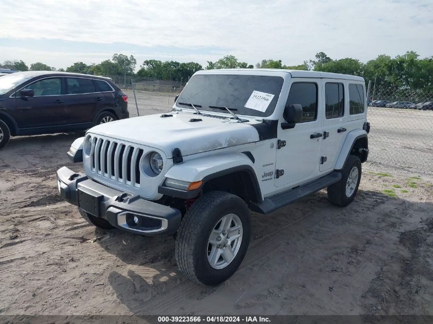 2018 Jeep Wrangler Unlimited Sahara 4X4 VIN: 1C4HJXEGXJW248236 Lot: 39223566