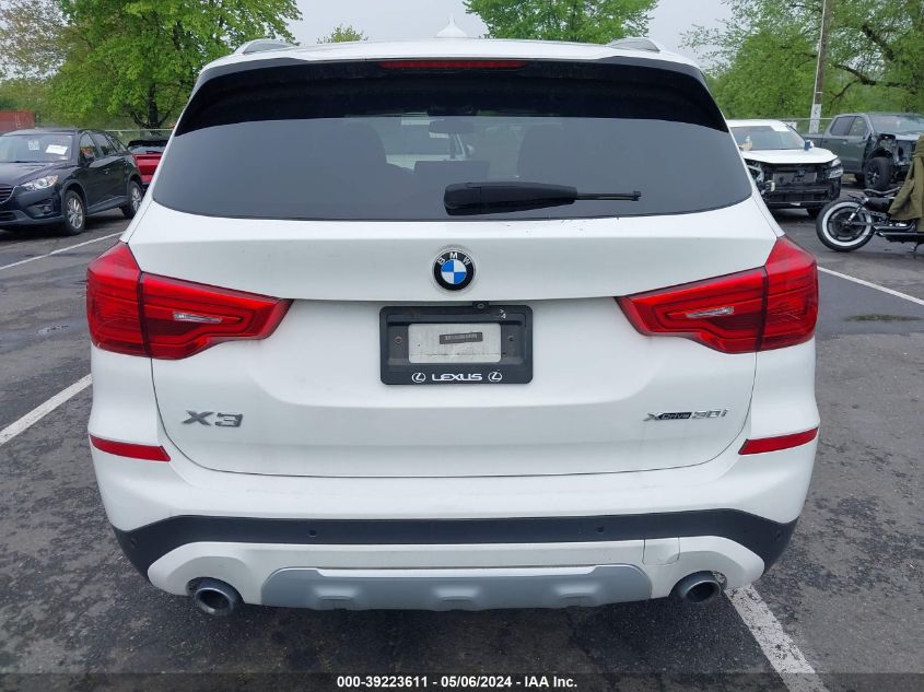 2019 BMW X3 XDRIVE30I - 5UXTR9C56KLP81783