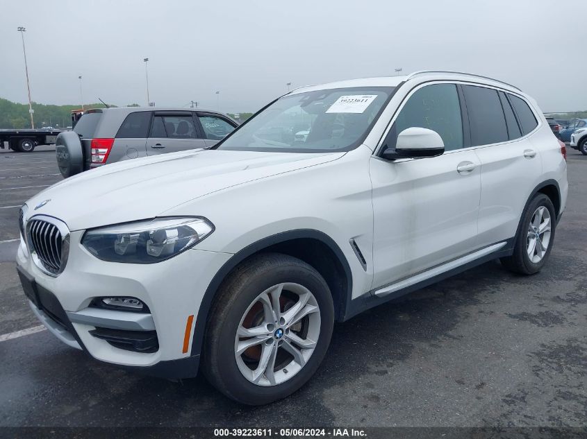 VIN 5UXTR9C56KLP81783 2019 BMW X3, Xdrive30I no.2