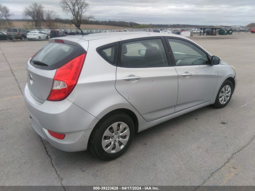 2016 Hyundai Accent Se VIN: KMHCT5AEXGU269357 Lot: 39241136