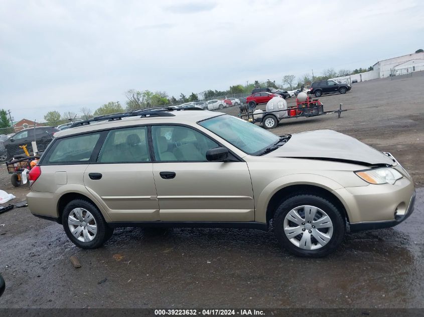 2008 Subaru Outback VIN: 4S4BP60C787301333 Lot: 39223632