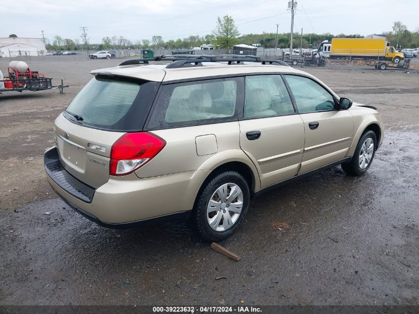 2008 Subaru Outback VIN: 4S4BP60C787301333 Lot: 39223632