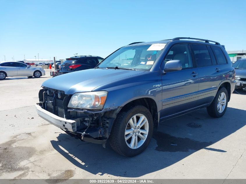 JTEEW21A260033576 2006 Toyota Highlander Hybrid Limited V6