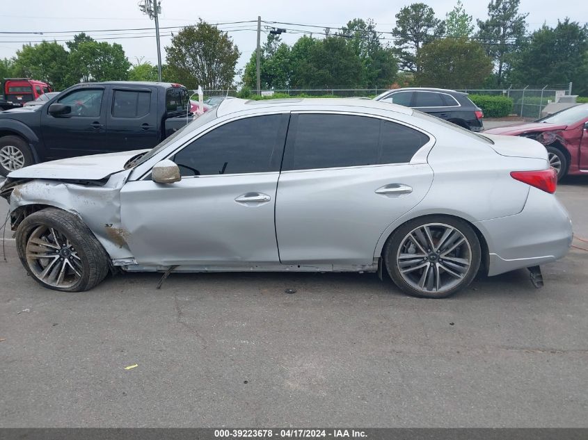 2014 Infiniti Q50 Sport VIN: JN1BV7AR1EM696791 Lot: 39223678