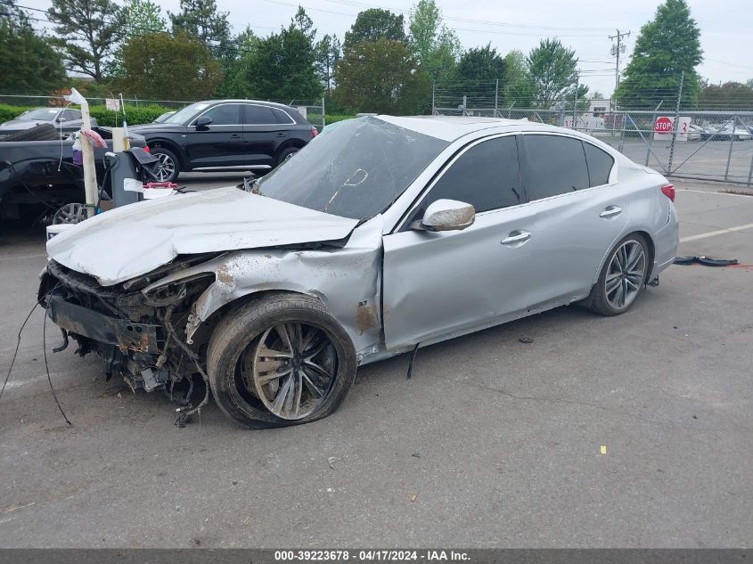 2014 Infiniti Q50 Sport VIN: JN1BV7AR1EM696791 Lot: 39223678