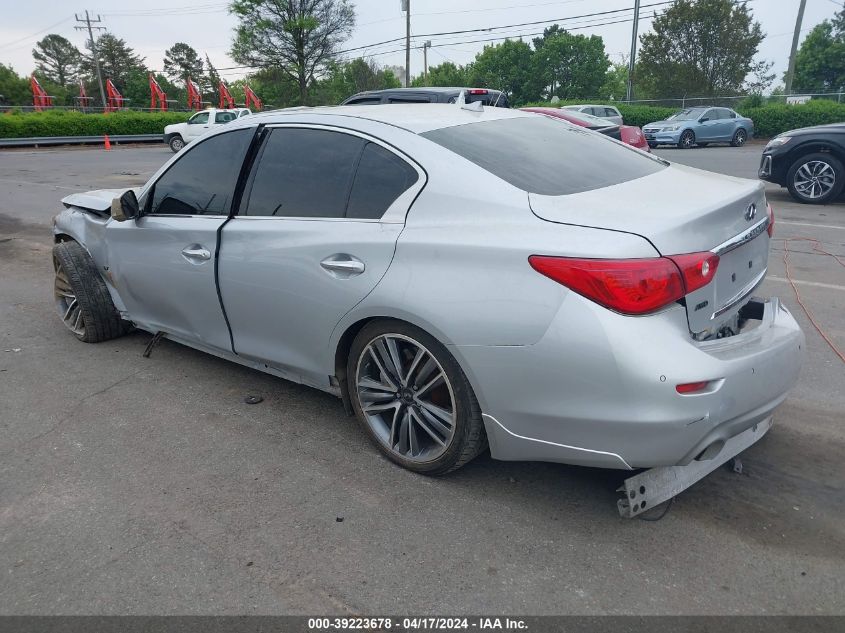 2014 Infiniti Q50 Sport VIN: JN1BV7AR1EM696791 Lot: 39223678