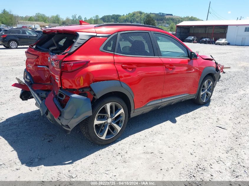 2020 Hyundai Kona Ultimate VIN: KM8K5CA53LU538237 Lot: 39240019