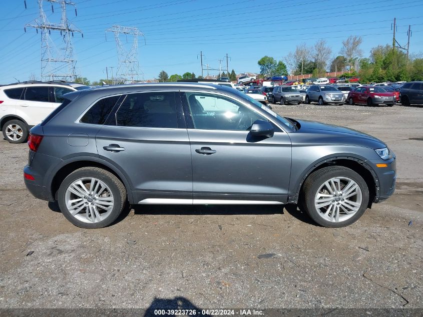 2020 Audi Q5 Premium Plus VIN: WA1BNAFYXL2100350 Lot: 40751034