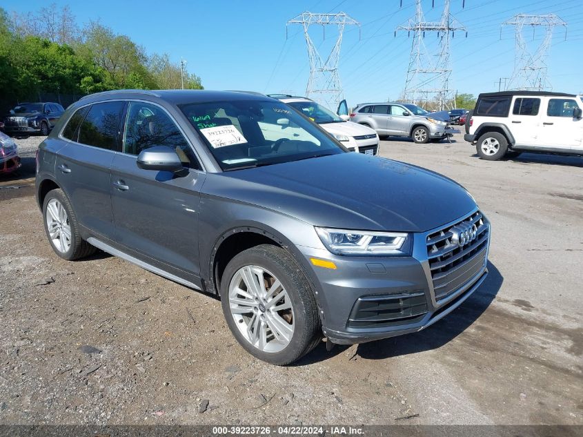 2020 Audi Q5 Premium Plus VIN: WA1BNAFYXL2100350 Lot: 40751034