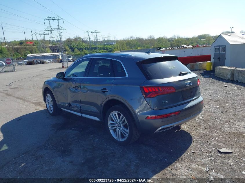 2020 Audi Q5 Premium Plus VIN: WA1BNAFYXL2100350 Lot: 40751034