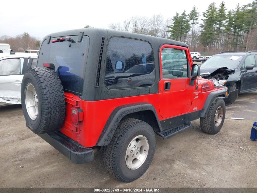 1999 Jeep Wrangler Sport VIN: 1J4FY19S3XP450024 Lot: 39223749