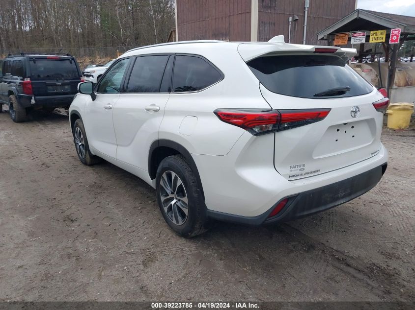 2021 Toyota Highlander Xle VIN: 5TDHZRBH8MS086631 Lot: 39223785
