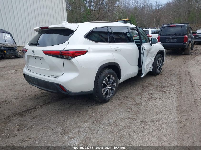 2021 Toyota Highlander Xle VIN: 5TDHZRBH8MS086631 Lot: 39223785