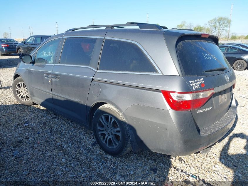 2012 Honda Odyssey Ex-L VIN: 5FNRL5H65CB100721 Lot: 39223828