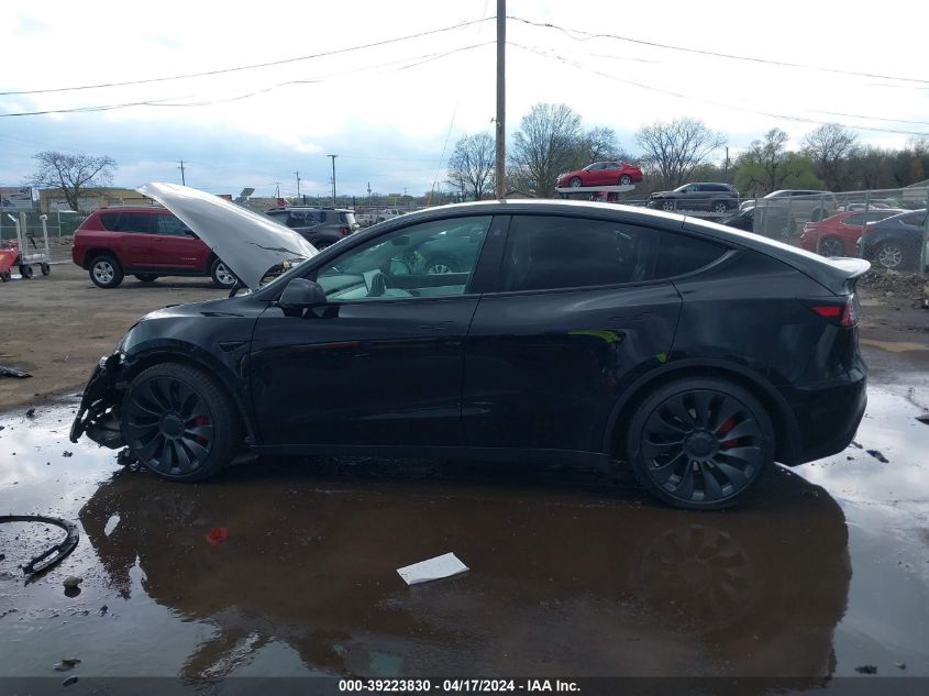 2021 Tesla Model Y Performance Dual Motor All-Wheel Drive VIN: 5YJYGDEF5MF194597 Lot: 39223830