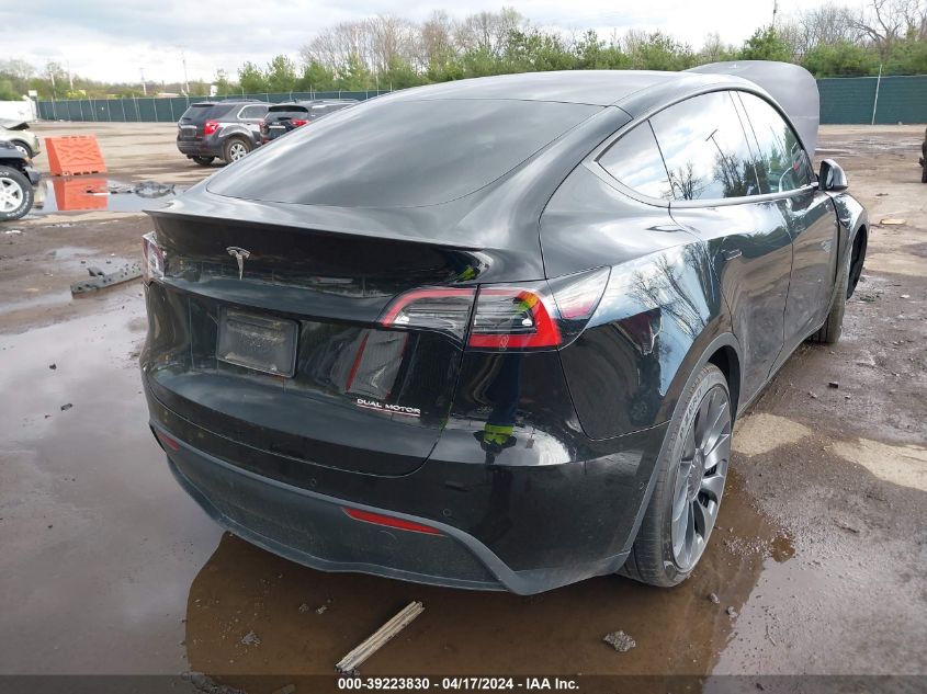 2021 Tesla Model Y Performance Dual Motor All-Wheel Drive VIN: 5YJYGDEF5MF194597 Lot: 39223830