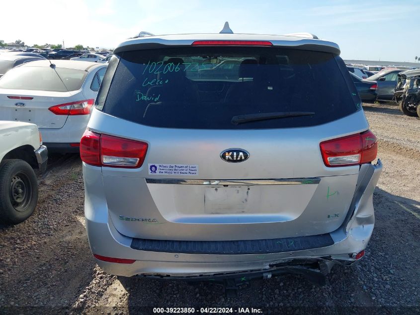 2016 Kia Sedona Lx VIN: KNDMB5C11G6134231 Lot: 39223850