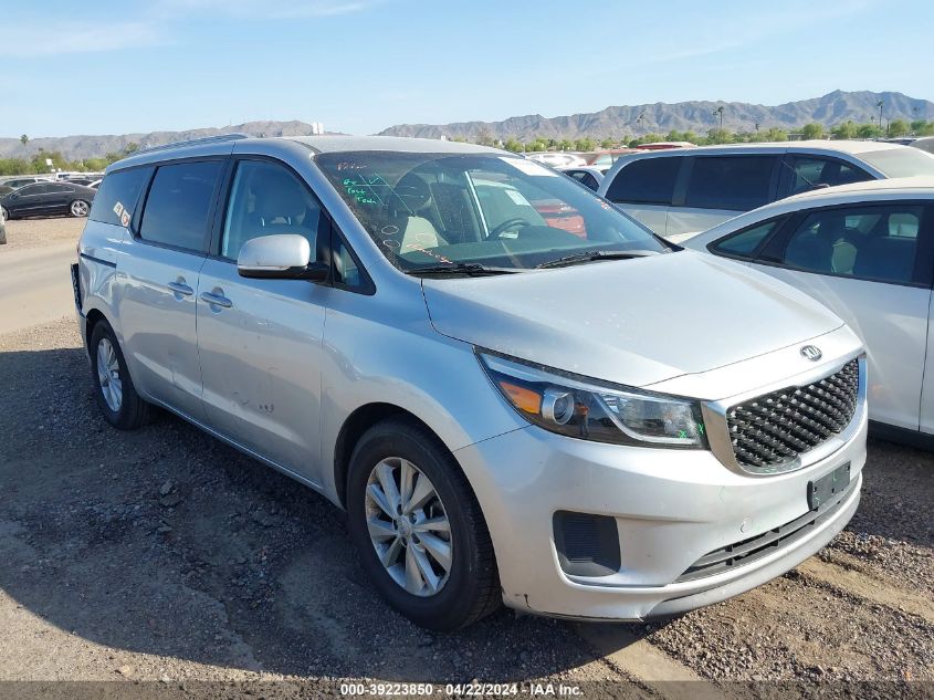 2016 Kia Sedona Lx VIN: KNDMB5C11G6134231 Lot: 39223850