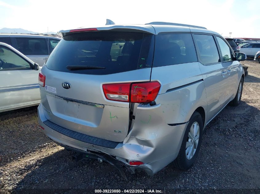 2016 Kia Sedona Lx VIN: KNDMB5C11G6134231 Lot: 39223850