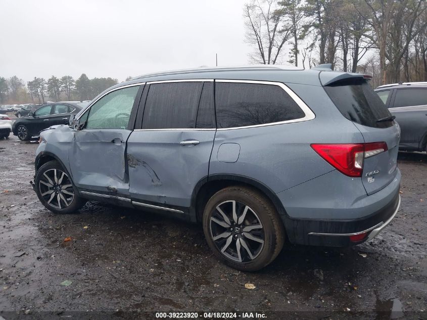 2022 Honda Pilot Awd Elite VIN: 5FNYF6H02NB050920 Lot: 39240551