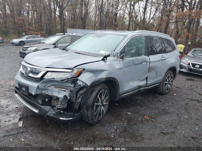 2022 Honda Pilot Awd Elite VIN: 5FNYF6H02NB050920 Lot: 39240551