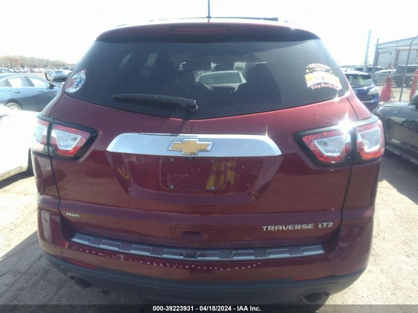 2015 Chevrolet Traverse Ltz VIN: 1GNKVJKDXFJ144424 Lot: 39241743