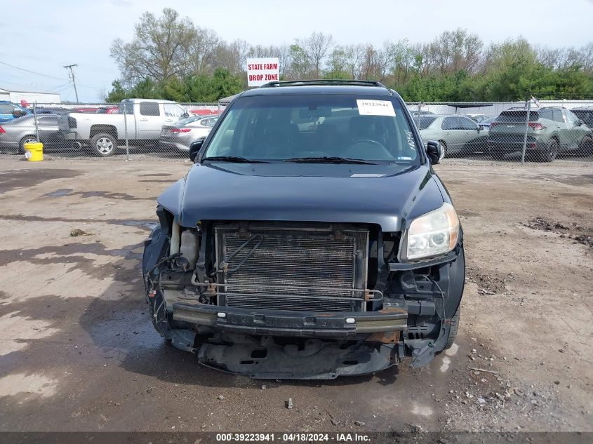 2006 Honda Pilot Ex-L VIN: 5FNYF285X6B020926 Lot: 76361423