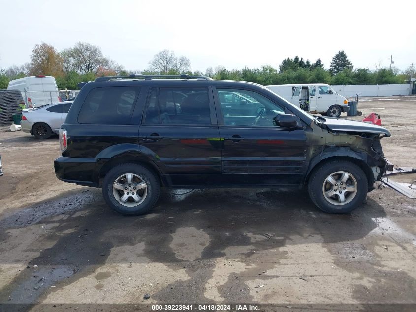 2006 Honda Pilot Ex-L VIN: 5FNYF285X6B020926 Lot: 76361423