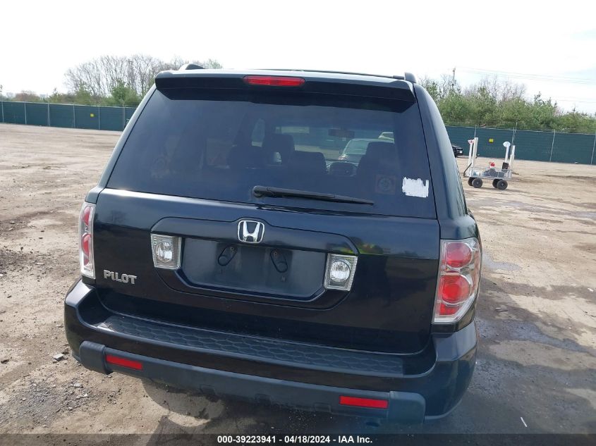 2006 Honda Pilot Ex-L VIN: 5FNYF285X6B020926 Lot: 76361423