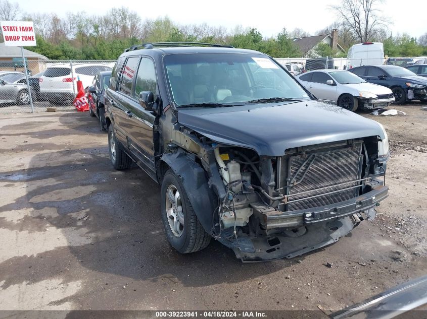 2006 Honda Pilot Ex-L VIN: 5FNYF285X6B020926 Lot: 76361423