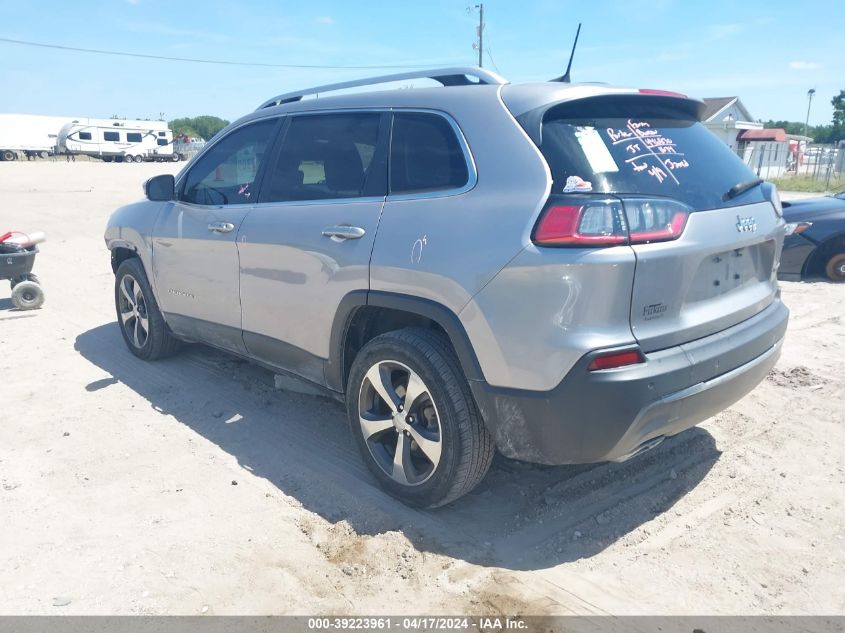 2019 Jeep Cherokee Limited Fwd VIN: 1C4PJLDN5KD249943 Lot: 39240295