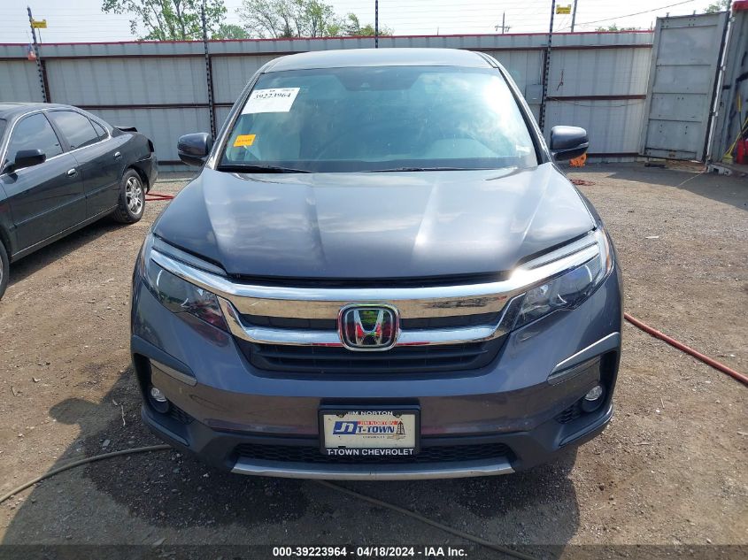 2019 Honda Pilot Ex VIN: 5FNYF5H31KB044851 Lot: 39241783