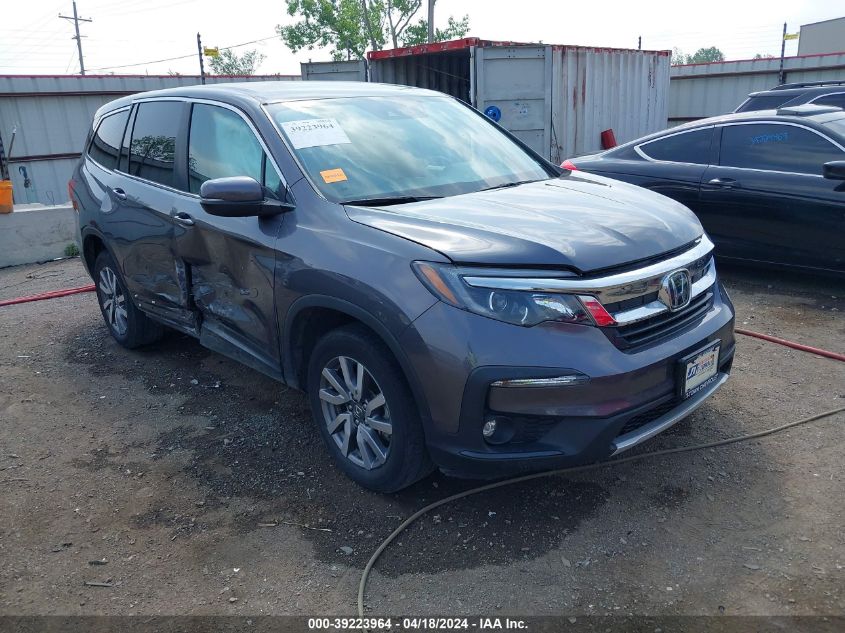 2019 Honda Pilot Ex VIN: 5FNYF5H31KB044851 Lot: 39241783