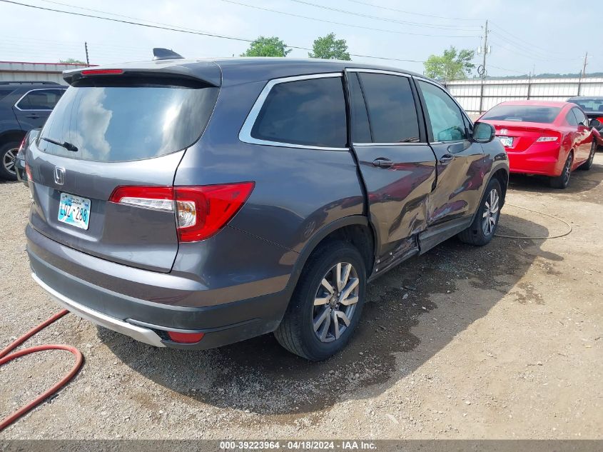 2019 Honda Pilot Ex VIN: 5FNYF5H31KB044851 Lot: 39241783