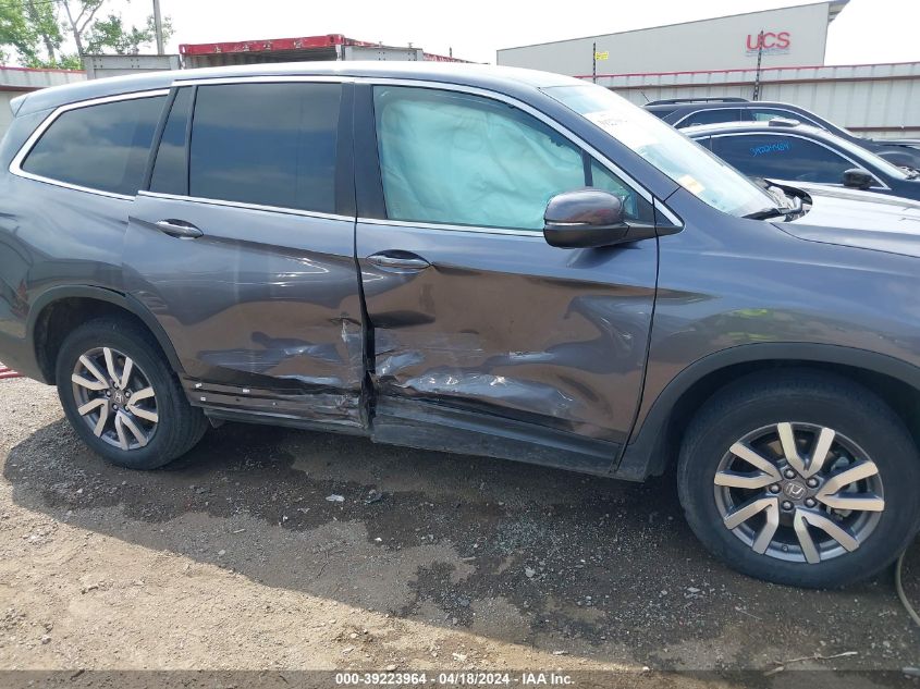 2019 Honda Pilot Ex VIN: 5FNYF5H31KB044851 Lot: 39241783