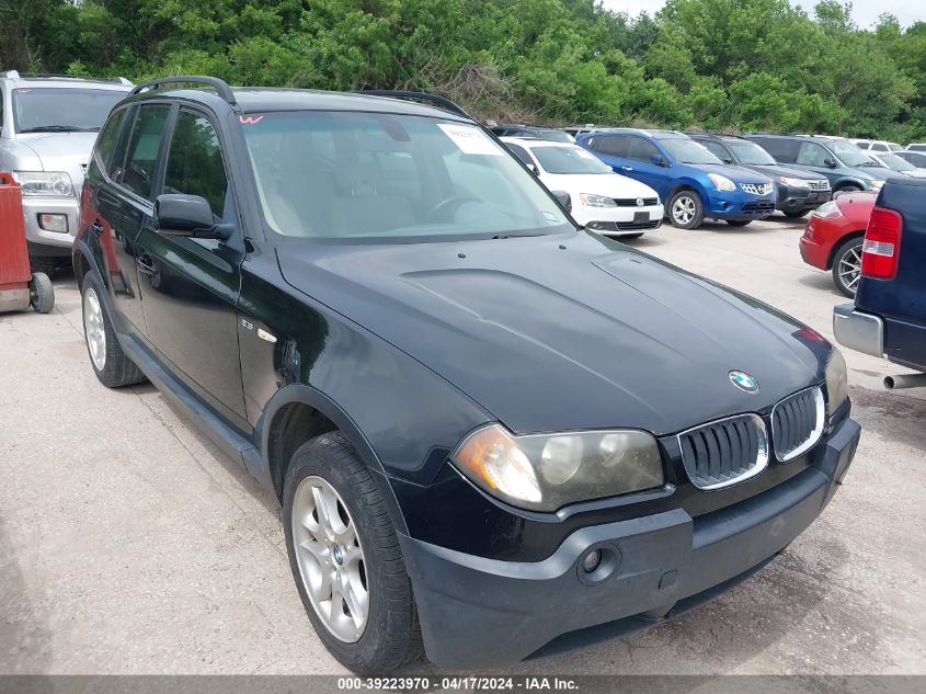 2004 BMW X3 2.5I VIN: WBXPA73464WB22101 Lot: 39241721
