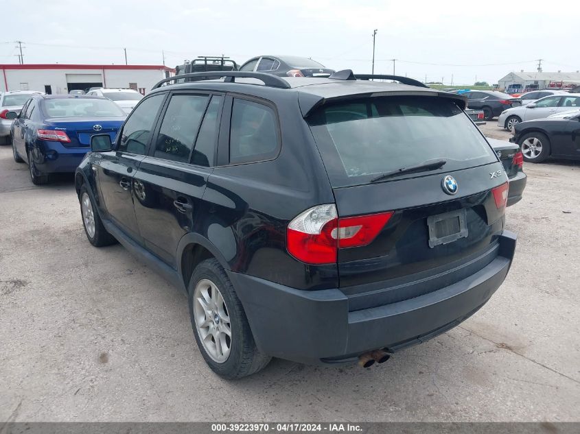 2004 BMW X3 2.5I VIN: WBXPA73464WB22101 Lot: 39241721