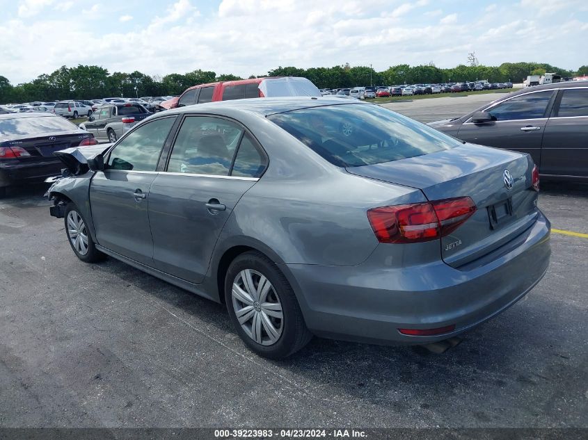 2017 Volkswagen Jetta 1.4T S VIN: 3VW167AJ9HM408392 Lot: 39223983