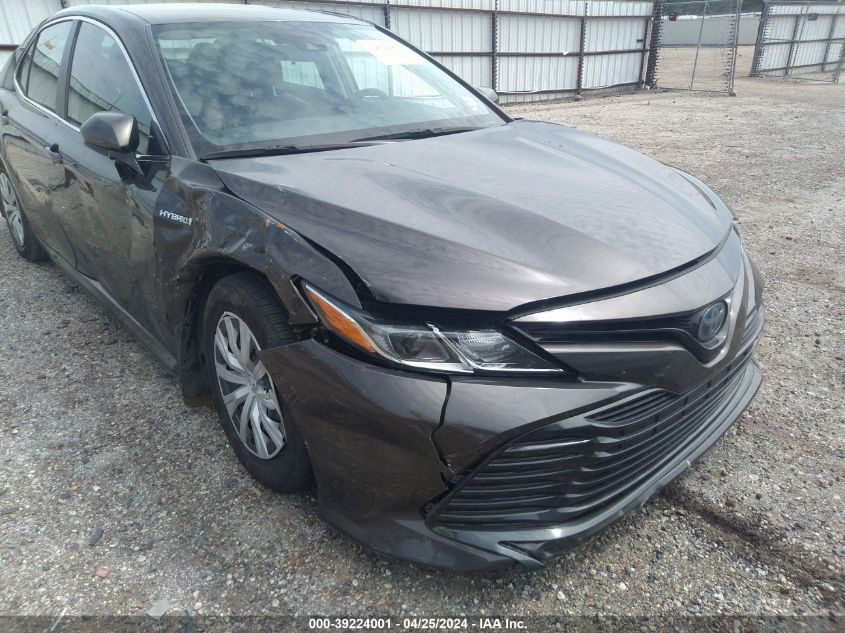 2020 Toyota Camry Le Hybrid VIN: 4T1C31AK9LU529904 Lot: 39224001