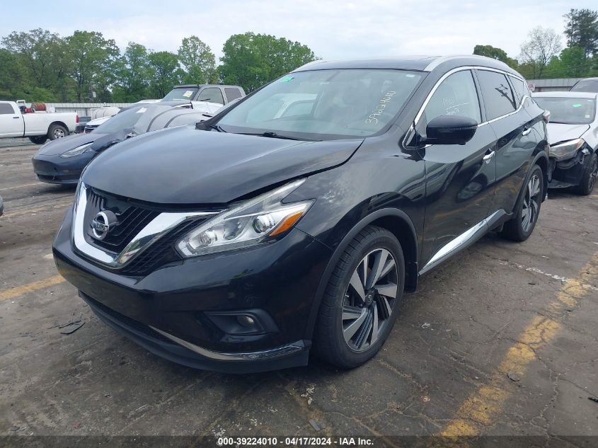 2018 NISSAN MURANO PLATINUM - 5N1AZ2MG2JN195452