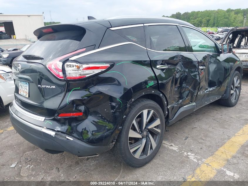 2018 NISSAN MURANO PLATINUM - 5N1AZ2MG2JN195452