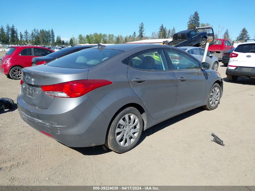 2012 Hyundai Elantra Gls VIN: 5NPDH4AE4CH092961 Lot: 39240586